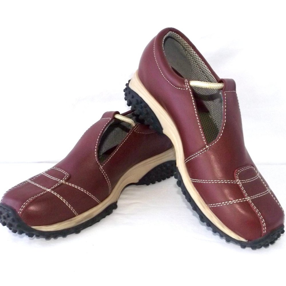 Nine West Maroon Red Slip On Shoes, Size 8, Excellent Condition!